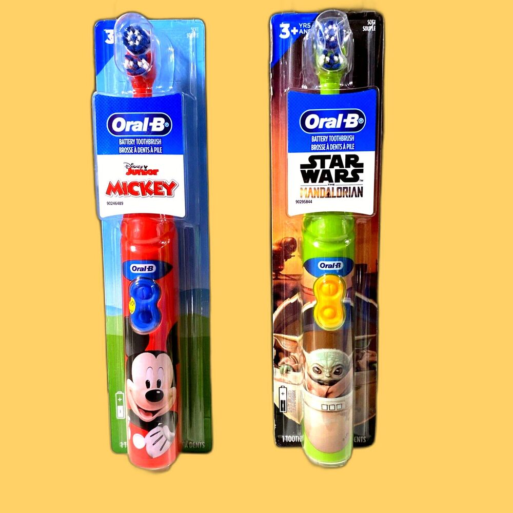 Oral-B Kids Electric Toothbrush Mickey Mouse and The Mandalorian Baby Yoda
